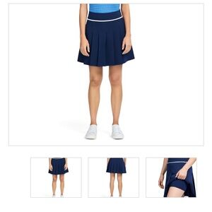 Izod Women's Navy Skater skirt skort with pockets size 4